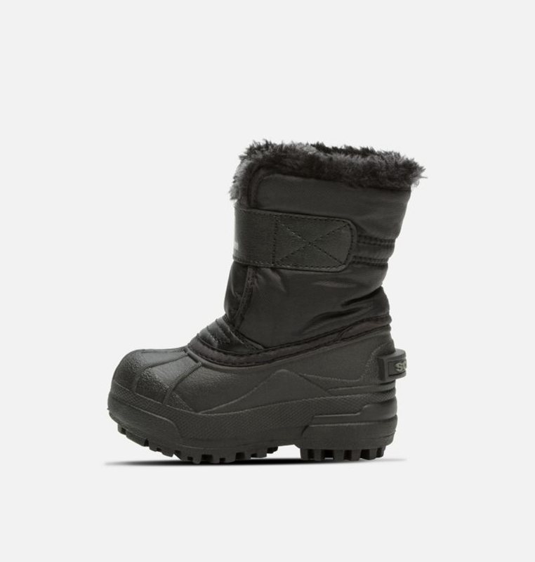 Kids Snow Boots Black - Sorel Toddler Commander™ - 935-QXSFOU